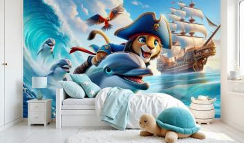 Dolphins and Little Pirate Lion High Seas Adventure