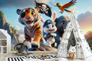 Pirate Bunny and Jungle Friends