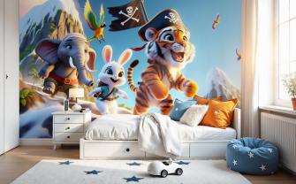 Pirate Tiger and Friends in the Snowy Mountains