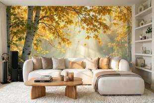 Autumn Forest in Golden Tones